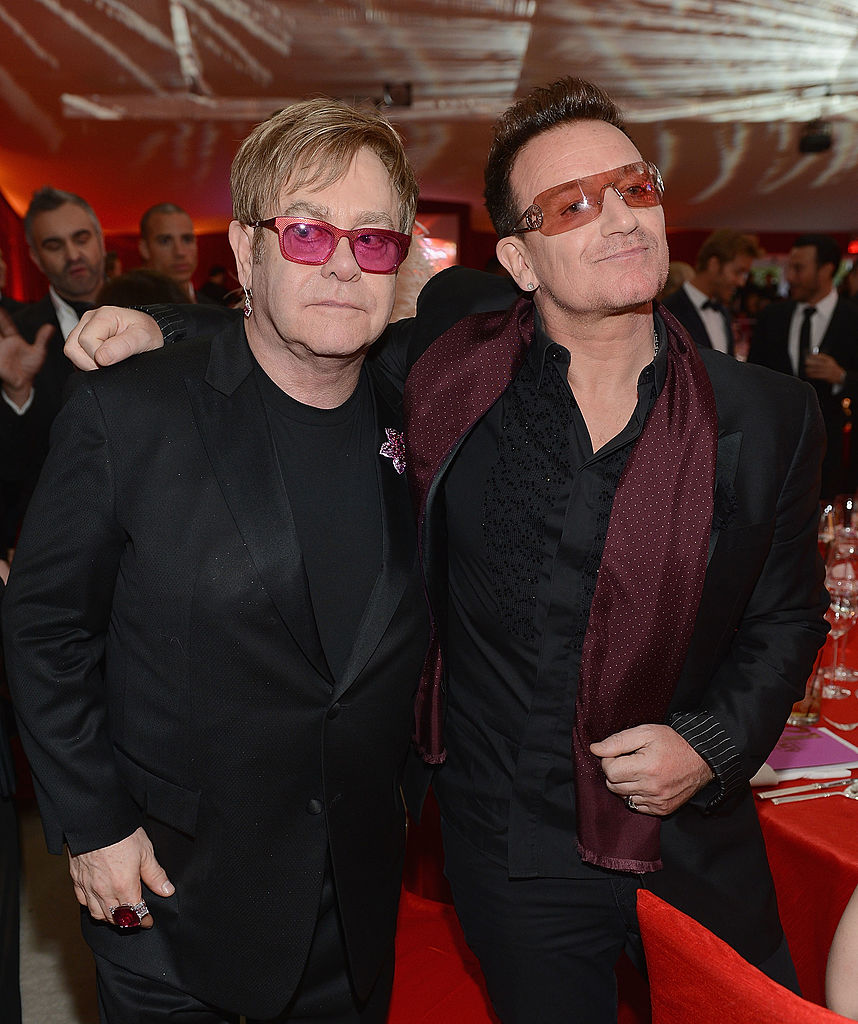 Elton John with Bono