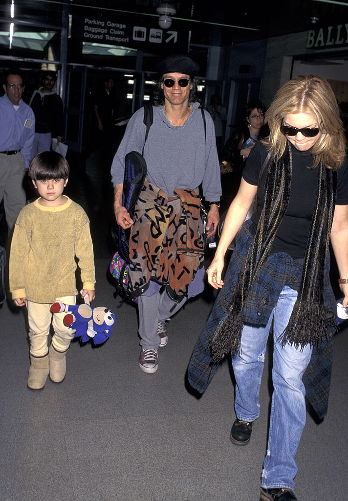 Eddie Van Halen, Valerie Bertinelli, and son Wolfgang