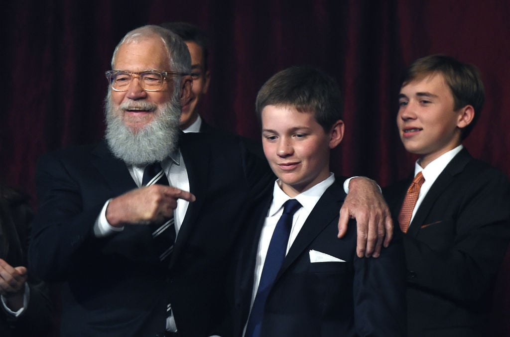 David Letterman with son Harry