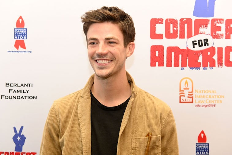 Grant Gustin on the red carpet