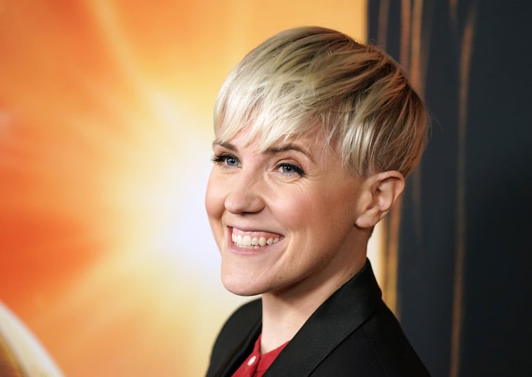 Hannah Hart on the red carpet