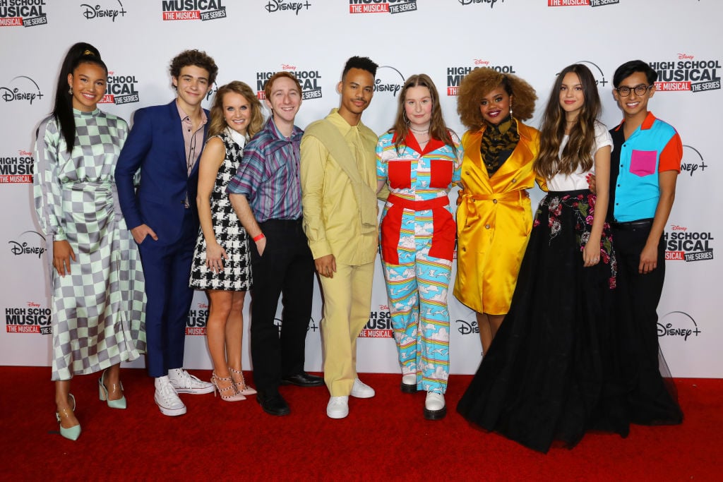 Actors Sofia Wyle, Joshua Bassett, Kate Reinders, Larry Saperstein, Mark St. Cyr, Julia Lester, Dara Renee, Olivia Rodrigo, and Frankie Rodriguez