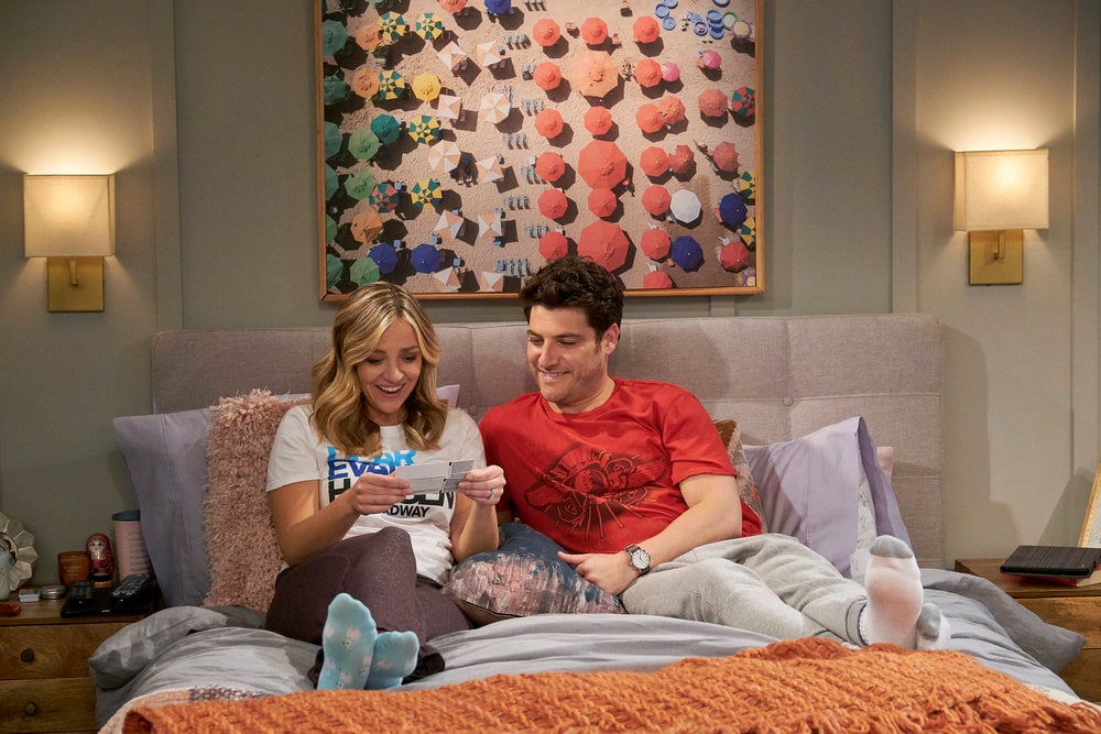 Indebted: Abby Elliott and Adam Pally
