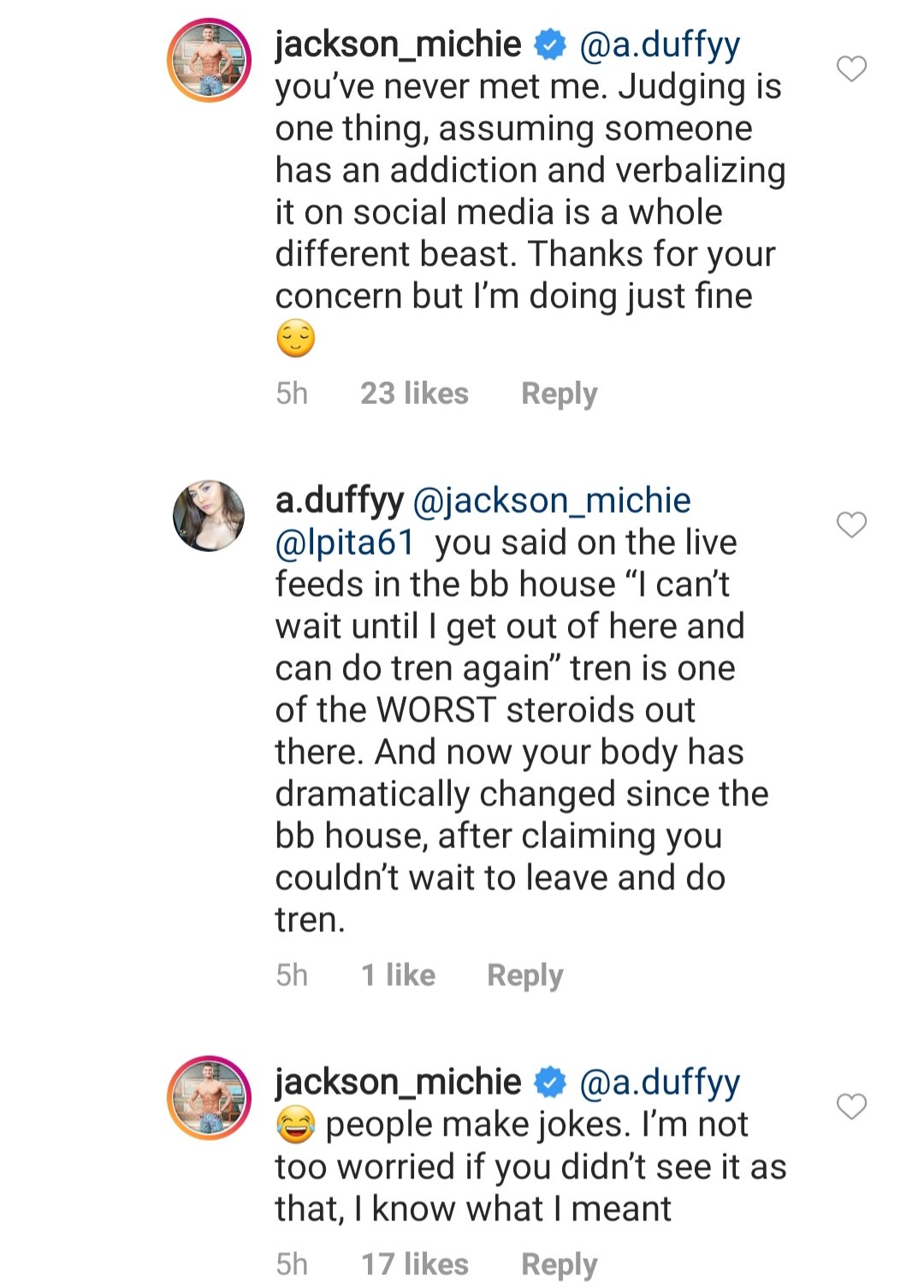 Jackson Michie rumor
