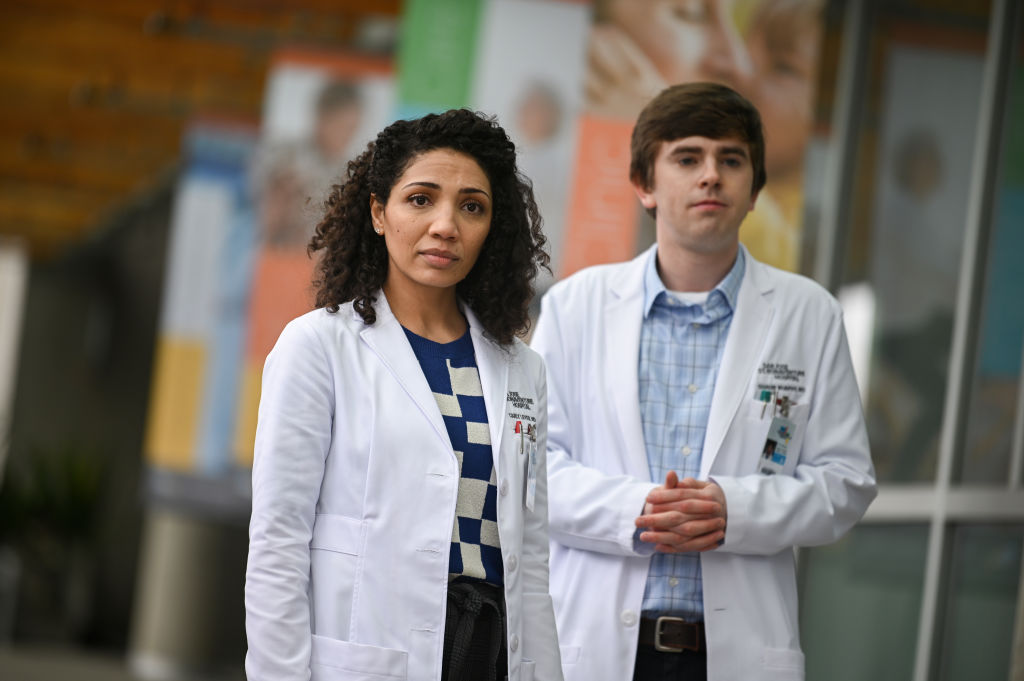 Jaskia Nicole and Freddie Highmore on The Good Doctor | Liane Hentscher/ABC via Getty Images JA