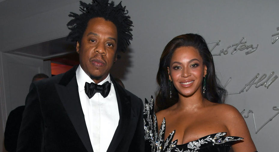 Jay-Z and Beyoncé Knowles-Carter at a party in December 2019