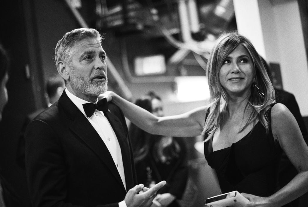 George Clooney and Jennifer Aniston attend the American Film Institute's 46th Life Achievement Award Gala Tribute to George Clooney at Dolby Theatre on June 7, 2018