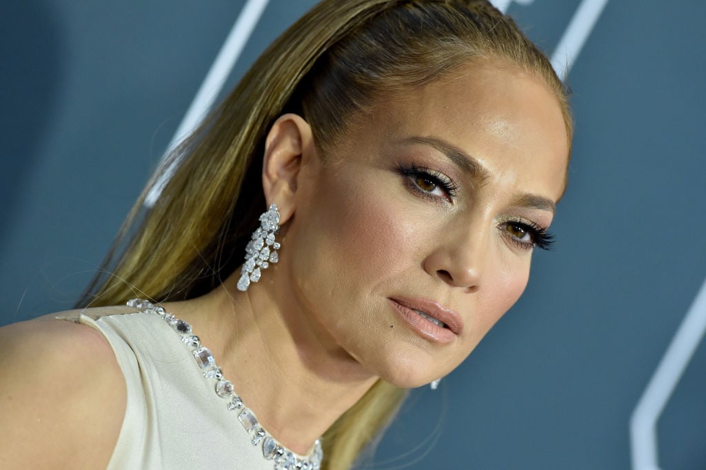 Jennifer Lopez on the red carpet in January 2020