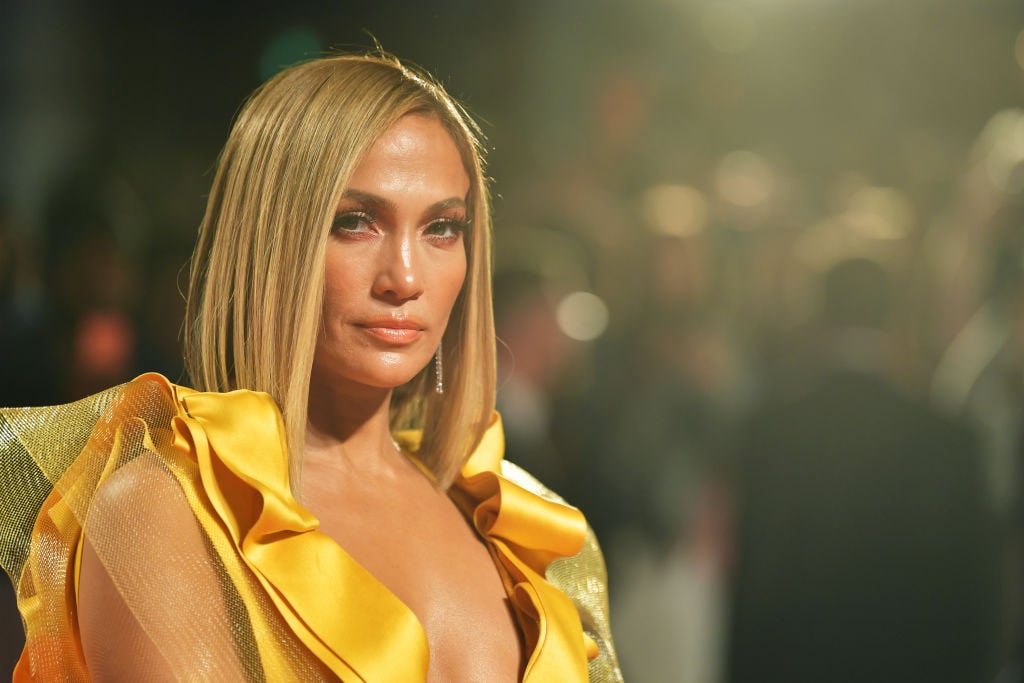 Jennifer Lopez at the 'Hustlers' premiere