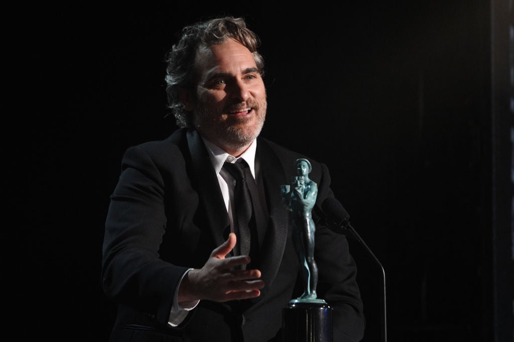 Joaquin Phoenix accepts the Outstanding Performance by a Male Actor in a Leading Role award for 'Joker'