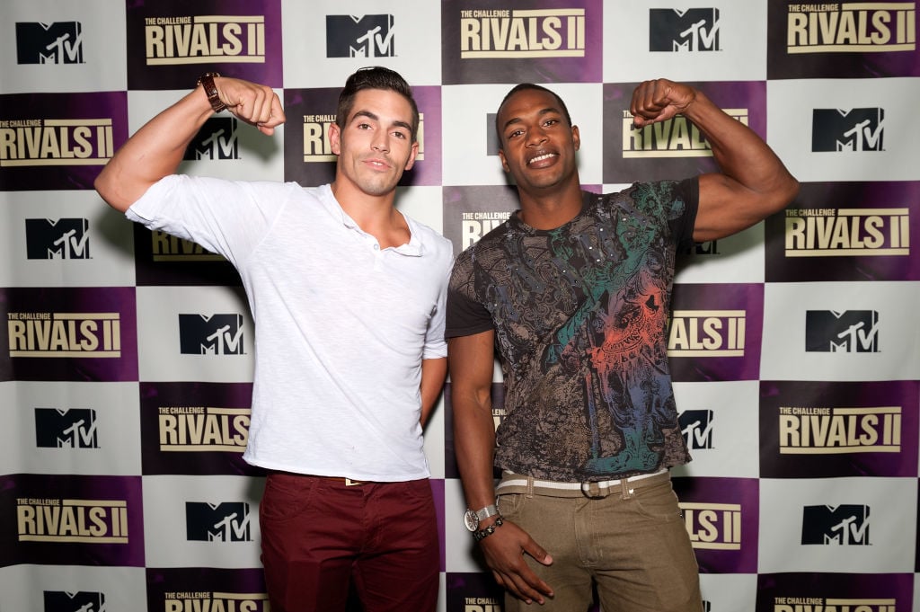 Jordan Wiseley (L) and Marlon Williams attend MTV's 'The Challenge: Rivals II' final episode and reunion party