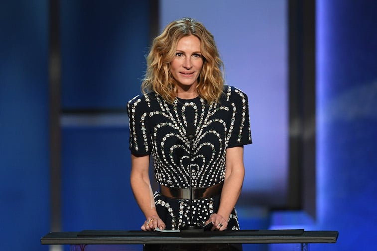 Julia Roberts speaks onstage