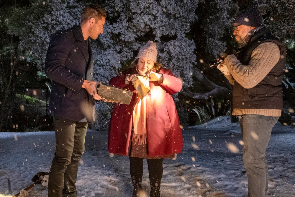 Justin Hartley as Kevin, Chrissy Metz as Kate, Sterling K. Brown as Randall inThis Is Us - Season 4, Episode 14
