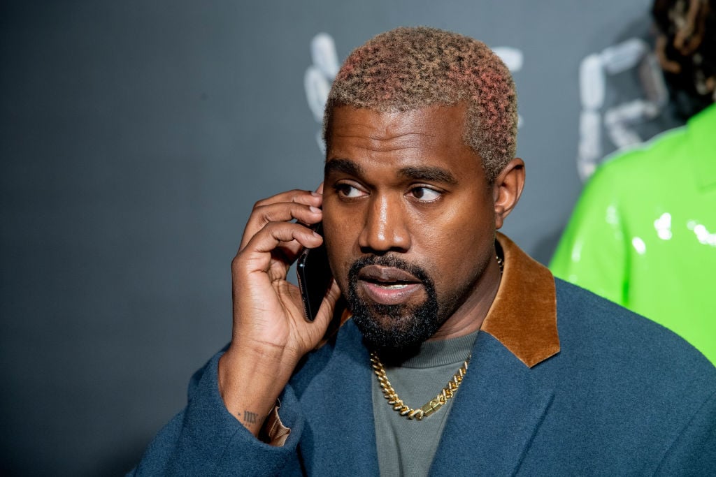 Kanye West at an event in 2018
