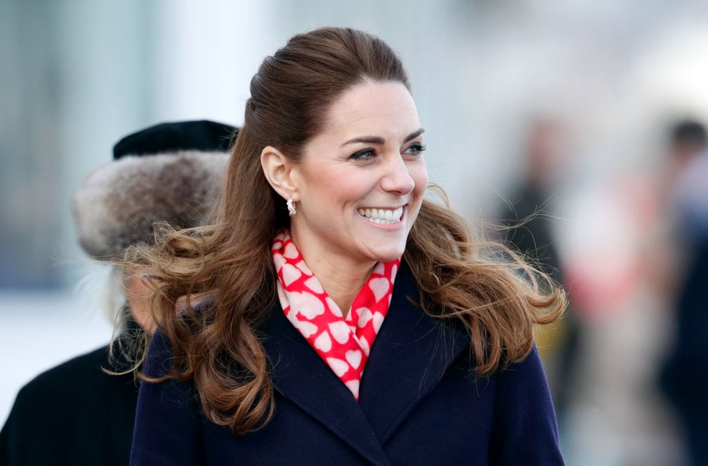 Kate Middleton visits the Royal National Lifeboat Institution (RNLI) Mumbles Lifeboat station on Mumbles Pier