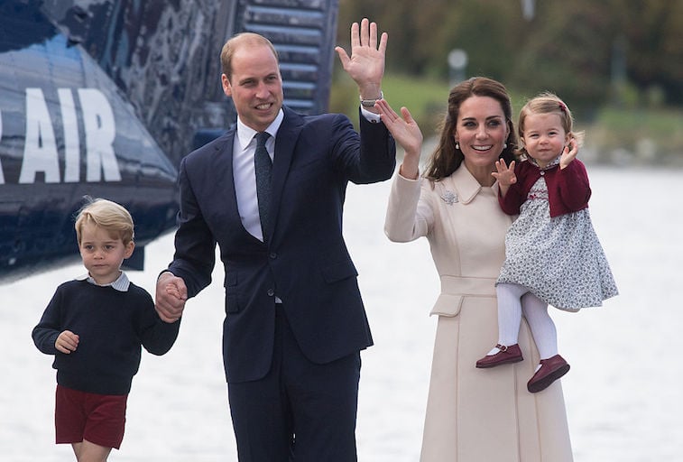 Prince William and Kate Middleton with Prince George and Princess Charlotte 