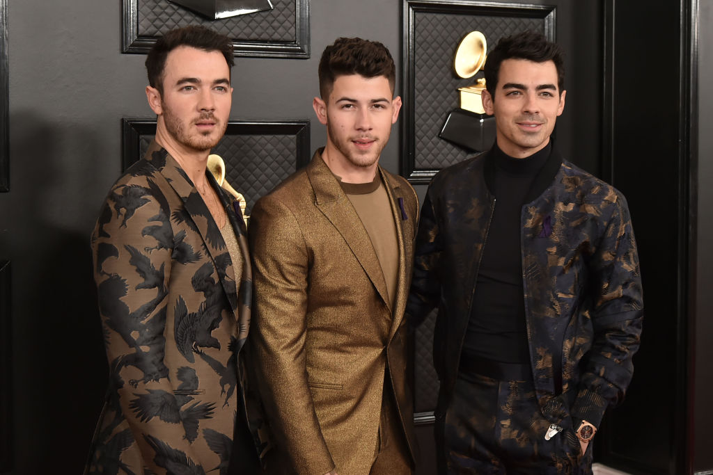 Jonas Brothers Kevin Jonas, Nick Jonas, and Joe Jonas attend the 62nd Annual Grammy Awards