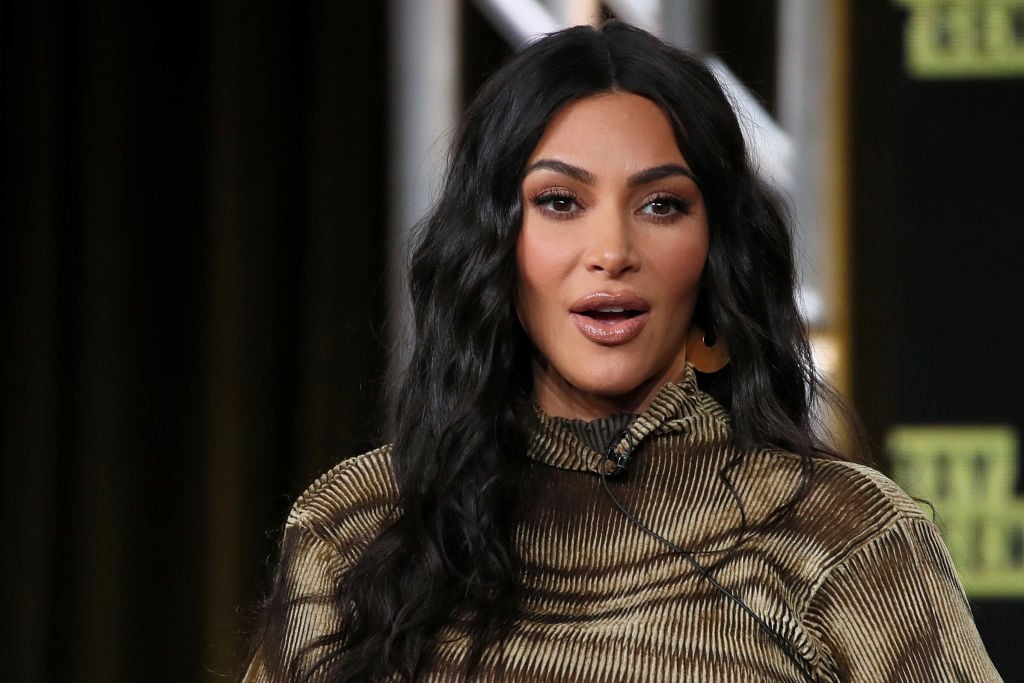 Kim Kardashian West at an event in January 2020