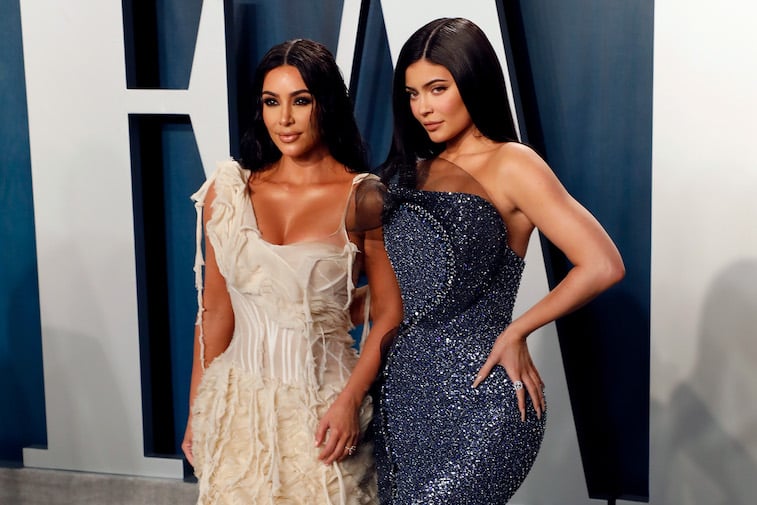 Kim Kardashian West and Kylie Jenner on the red carpet