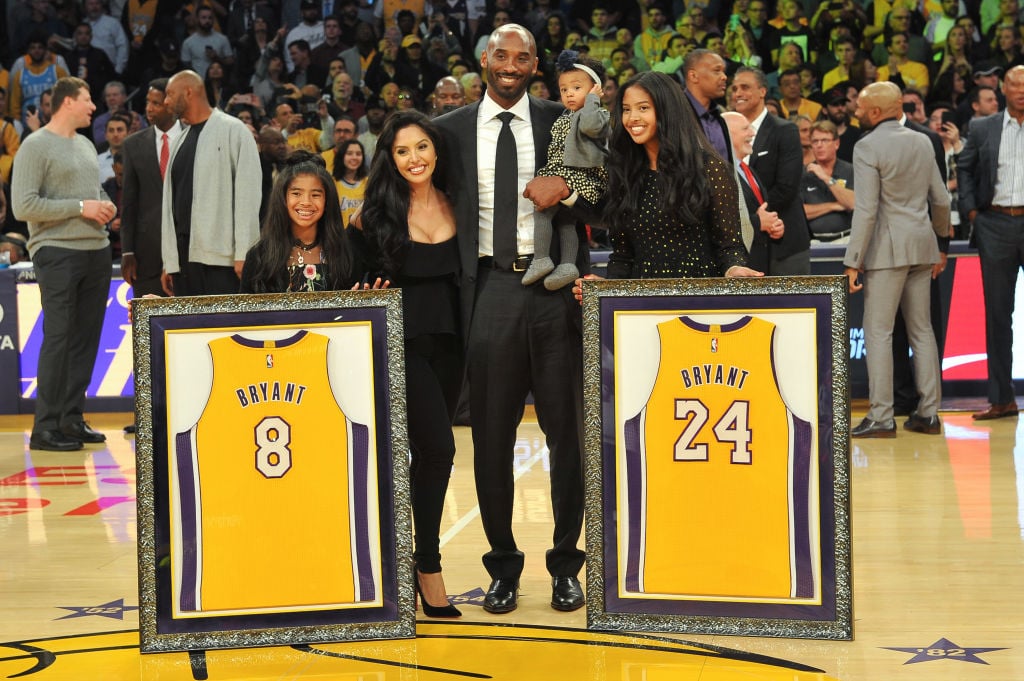 Kobe Bryant and family