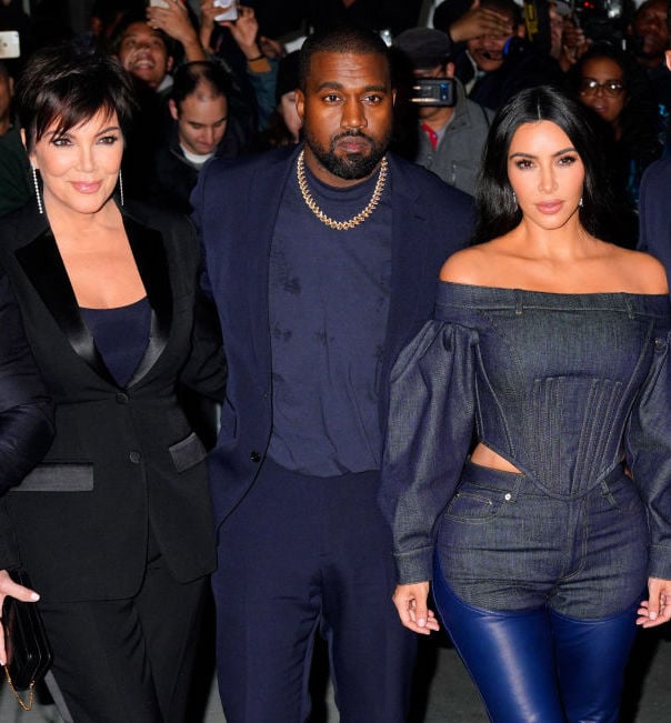 Kris Jenner, Kanye West, and Kim Kardashian West
