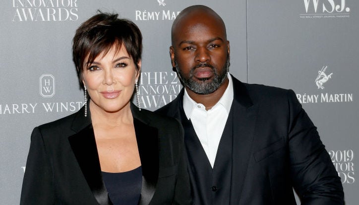 Kris Jenner and Corey Gamble on the red carpet in November 2019