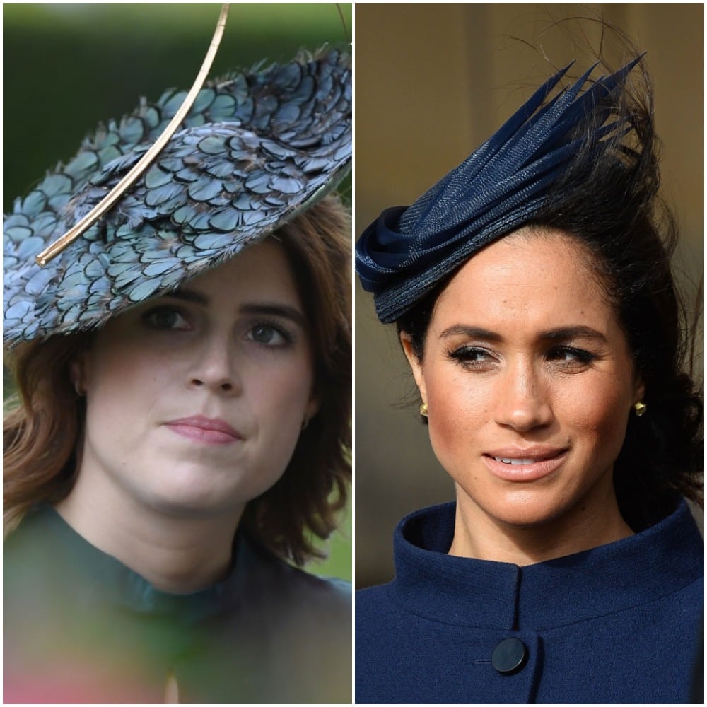 (L) Princess Eugenie, (R) Meghan Markle