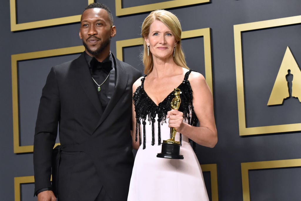 Mahershala Ali and Laura Dern, winner of the Actress in a Supporting Role award for 'Marriage Story'