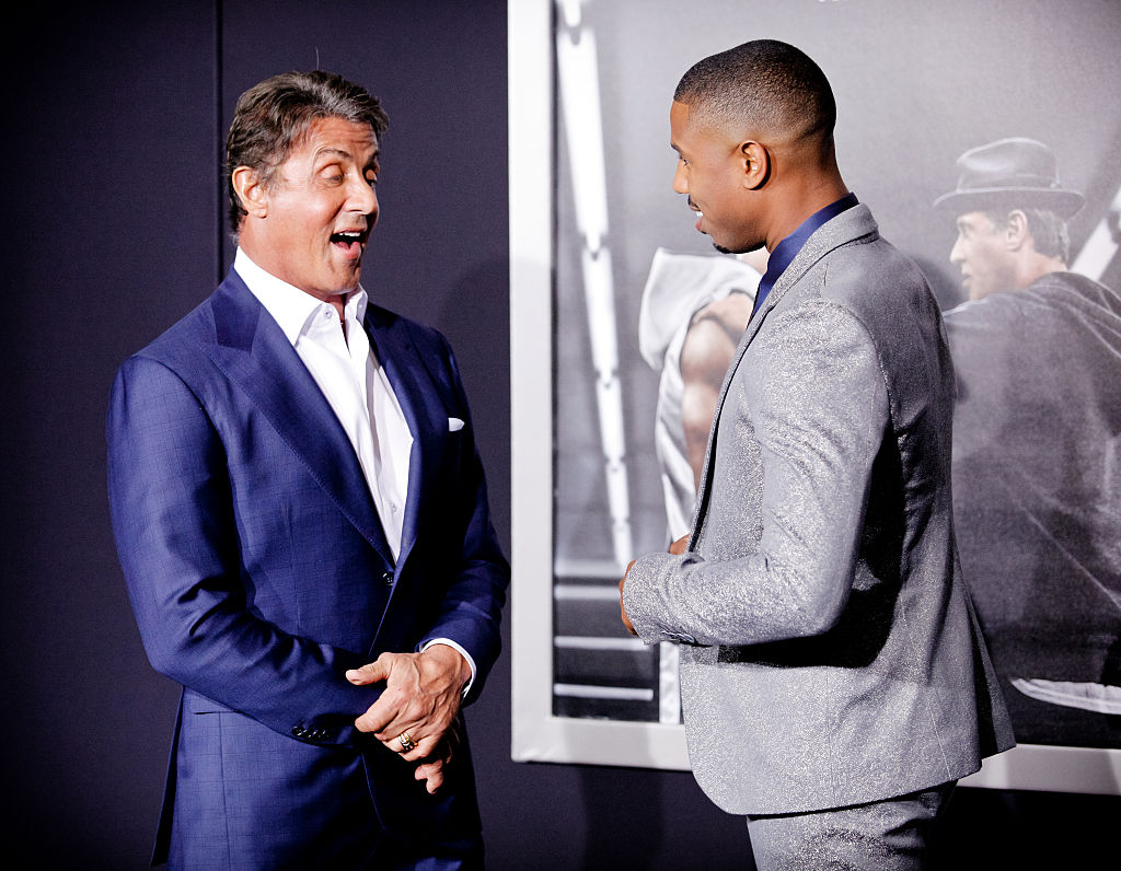 Michael B. Jordan and Sylvester Stallone