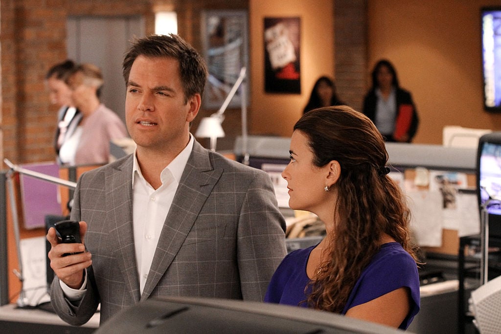 Michael Weatherly and Cote de Pablo on the set of NCIS |  Robert Voets/CBS via Getty Images