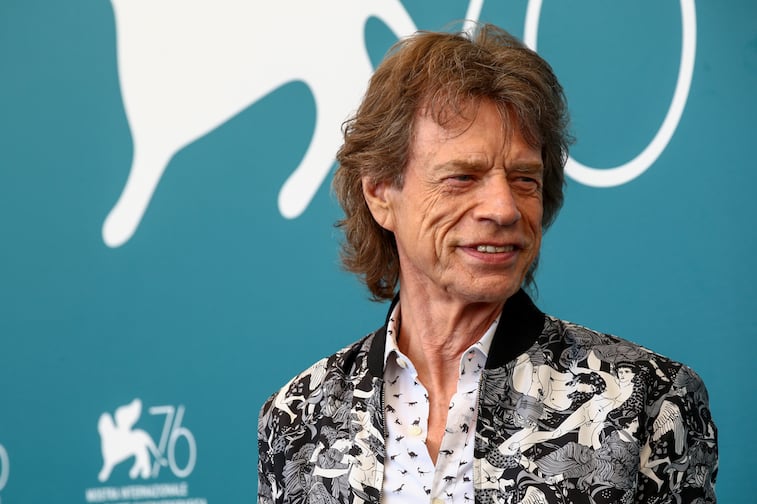 Mick Jagger on the red carpet