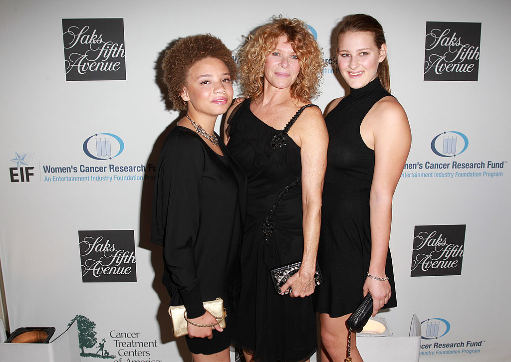 Kate Capshaw and daughters Mikaela George Spielberg and Destry Allyn Spielberg at an event in 2013