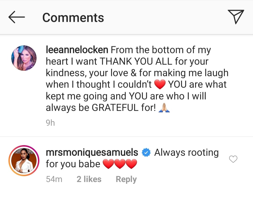 Monique Samuels' response