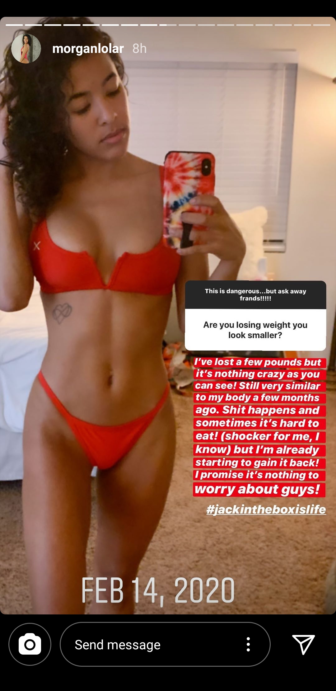Morgan Lolar weight