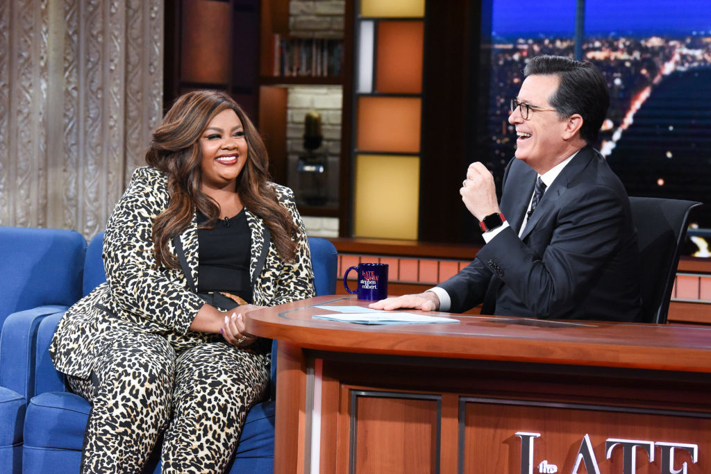 Nicole Byer and Colbert podcast