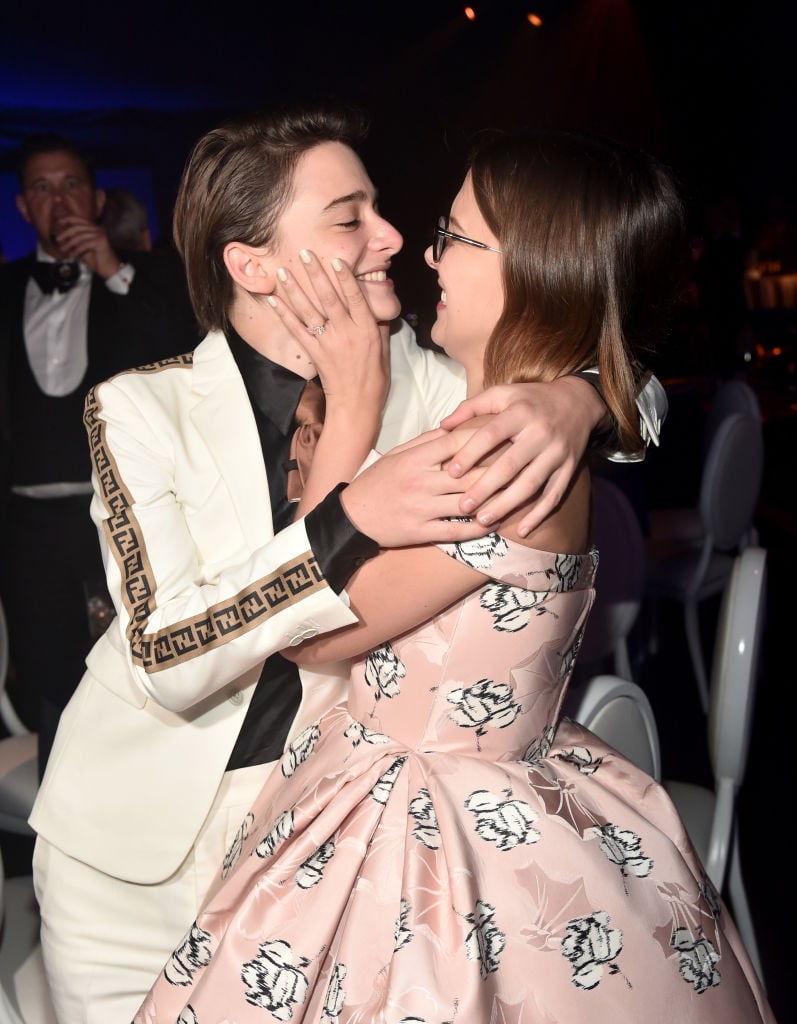 Noah Schnapp and Millie Bobby Brown