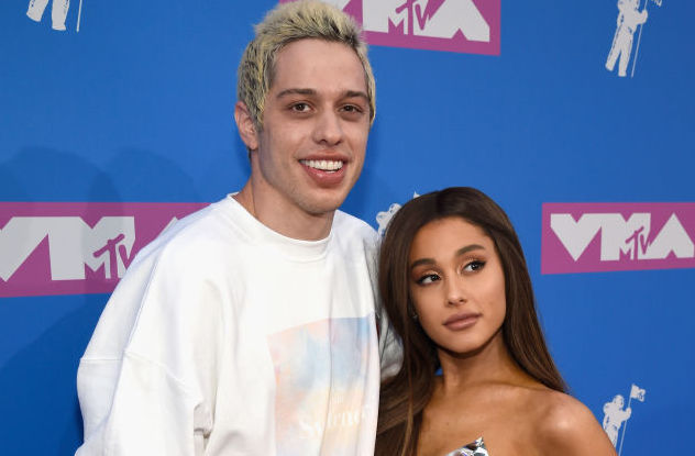 Pete Davidson and Ariana Grande on the red carpet in 2018