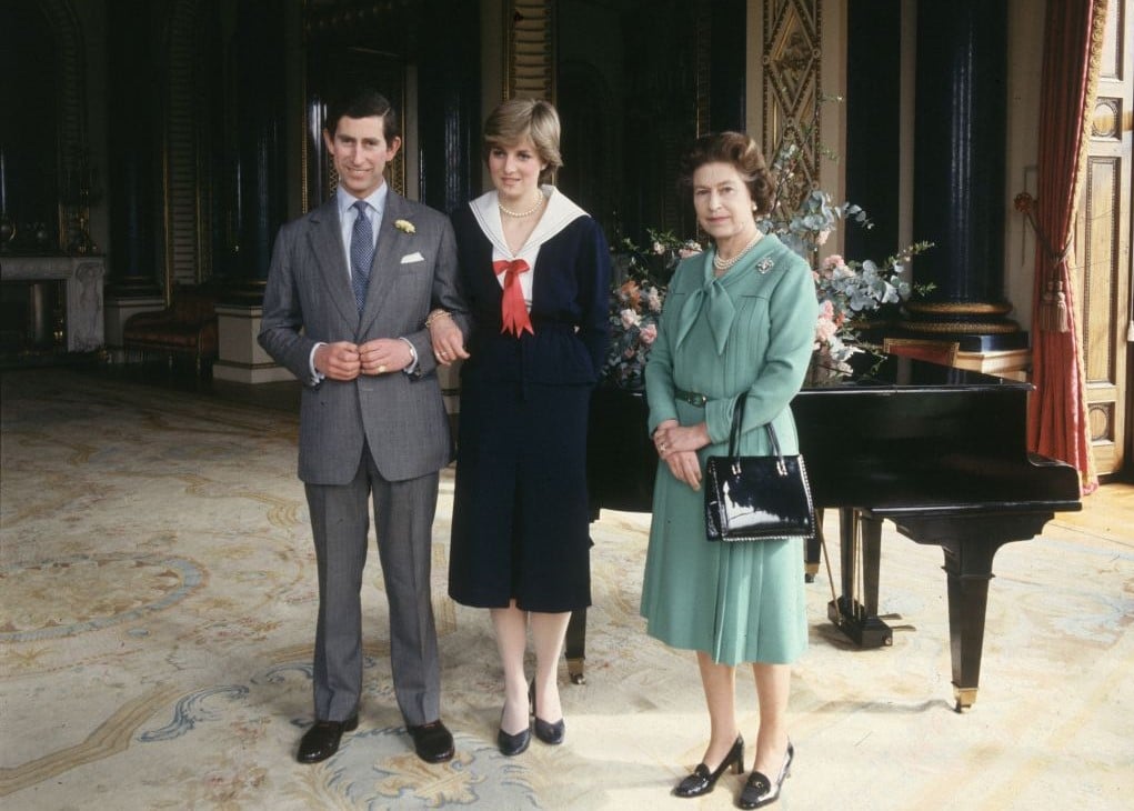 Prince Charles, Princess Diana, and Queen Elizabeth II