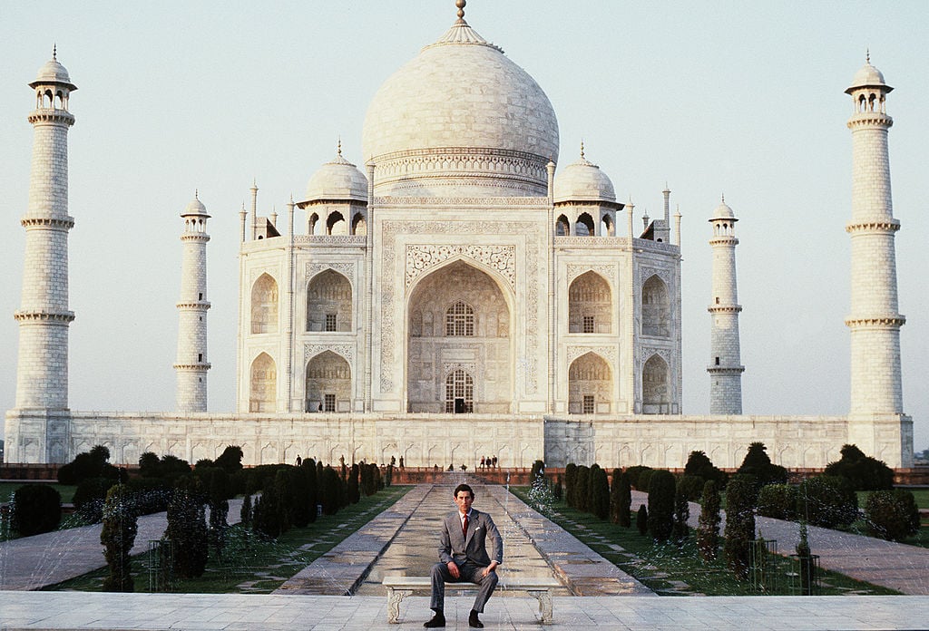 Prince Charles at the Taj Mahal