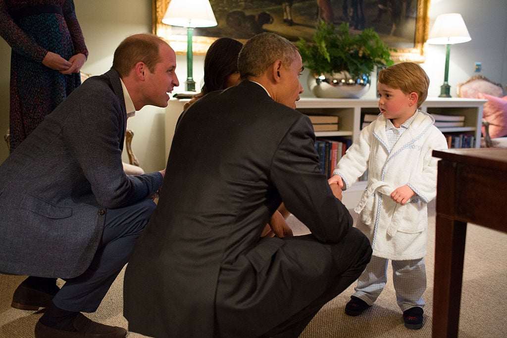 Prince George Prince William Barack Obama