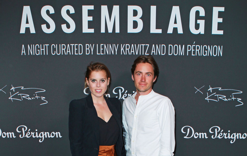 Princess Beatrice and Edoardo Mapelli Mozzi attend the Lenny Kravitz & Dom Perignon 'Assemblage' exhibition,