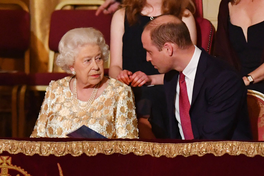 Queen Elizabeth II and Prince William