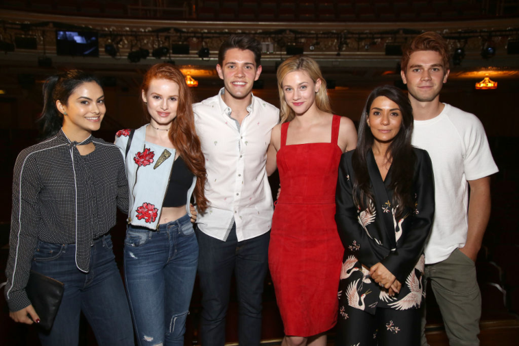 Camila Mendes, Madelaine Petsch, Casey Cott, Lili Reinhart, Marisol Nichols and KJ Apa from 'Riverdale'