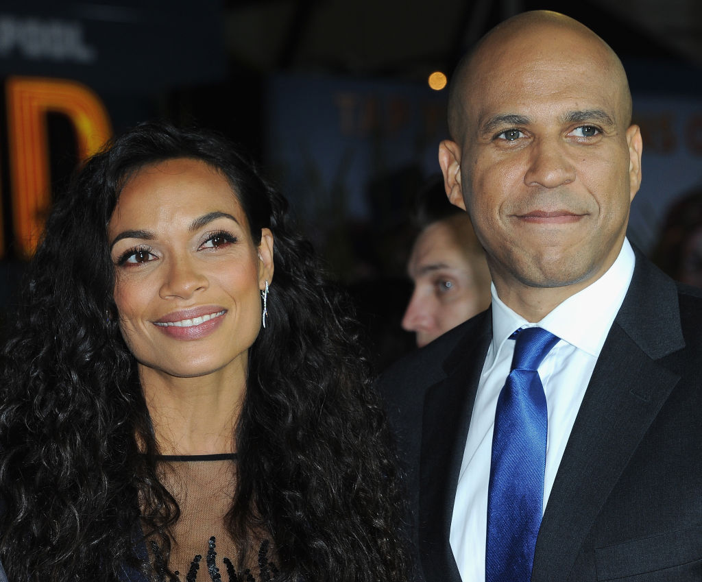 Cory Booker and Rosario Dawson