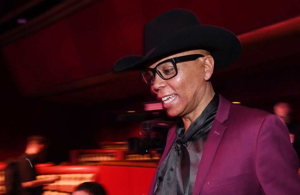 Director RuPaul arrives at a news conference for the world premiere of 'RuPaul's Drag Race Live!' 