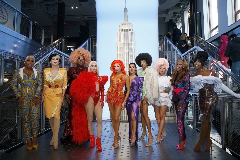 Jasmine Masters. Manila Luzon, Latrice Royale, Trinity Taylor, Farrah Moan, Gia Gunn from the cast of "RuPaul's Drag Race All Stars"