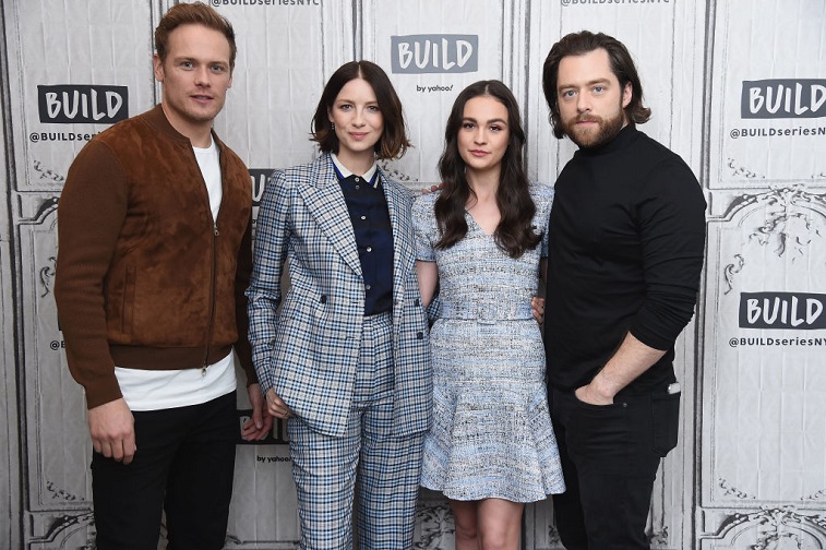 Sam Heughan, Caitriona Balfe, Sophie Skelton, and Richard Rankin