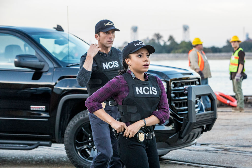 Shalita Grant and Lucas Black on NCIS: New Orleans| Skip Bolen/CBS via Getty Images