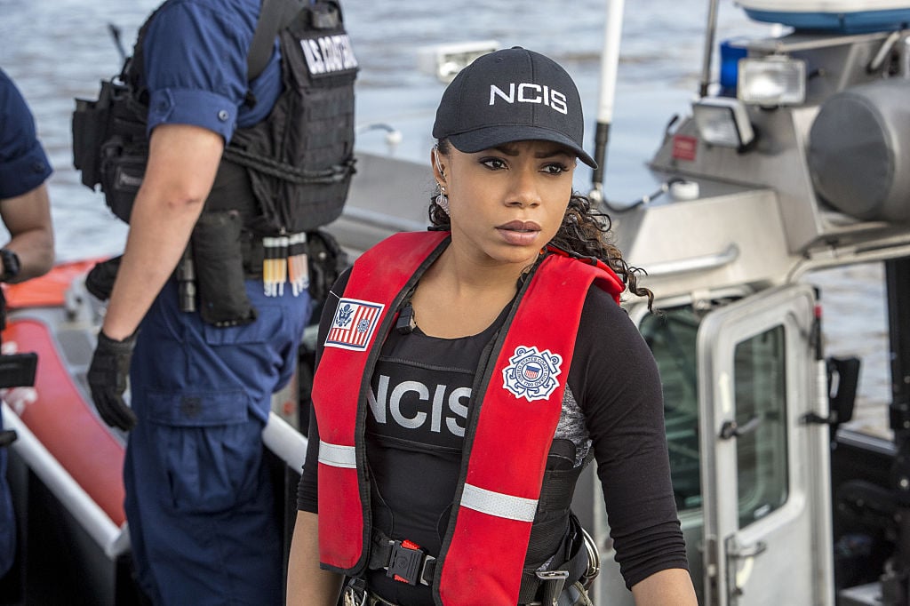 Shalita Grant on the set of NCIS: New Orleans |  Skip Bolen/CBS via Getty Images