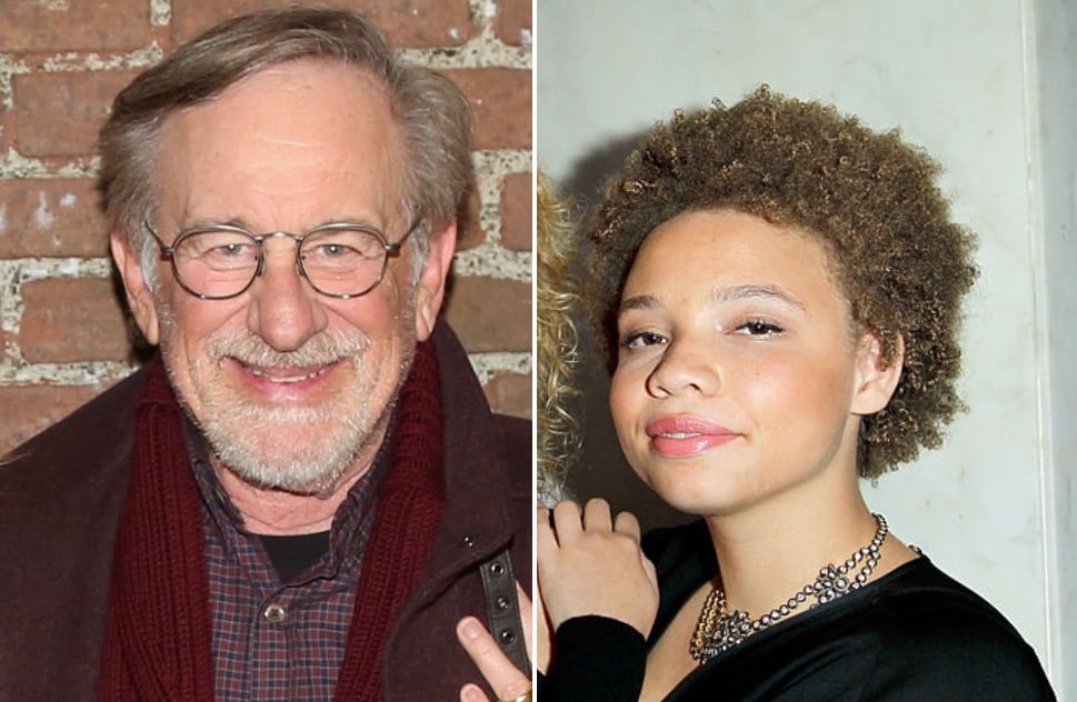 Steven Spielberg and his daughter Mikaela Spielberg